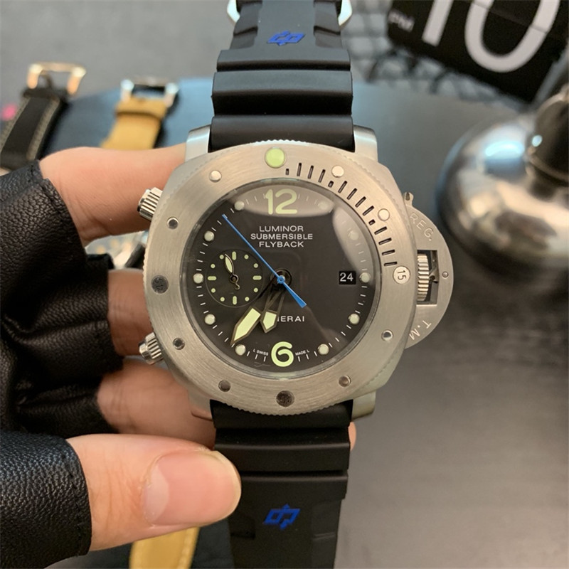 PANERAI Luminor Submersible 1950 Chronograph Flyback PAM00614 Titanium / rub… BRAND SHOP LIPS BRAND SHOP LIPS (1687)