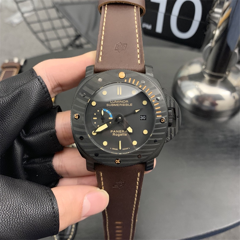 Panerai PAM00616 Sub 9000 Carbotech Luminor Automatic Divers Professional 300m  brown strap