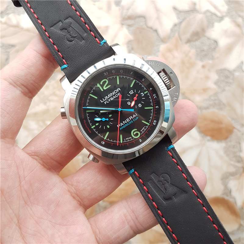 Luminor 1950 Regatta ORACLE TEAM USA 3 Days Chrono Flyback Automatic Titanio