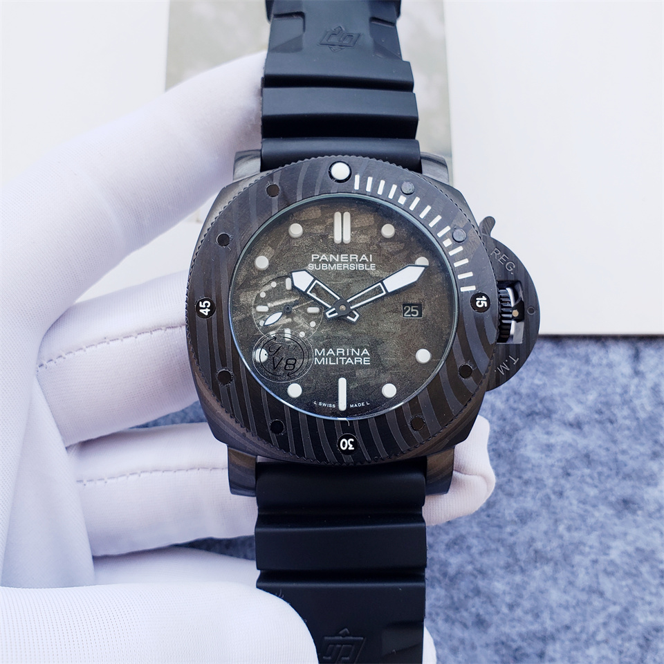 MINT OFFICINE PANERAI PAM02979 47MM SUBMERSIBLE MARINA MILITARE CARBOTECH B&P