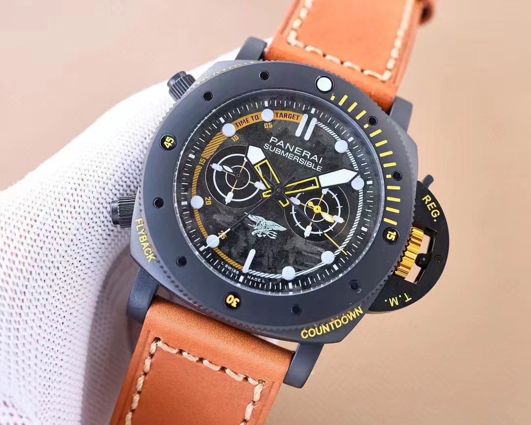 Submersible Navy Seals 47 Titanium / Black / Strap Orange wire – Limited to 20 Pieces