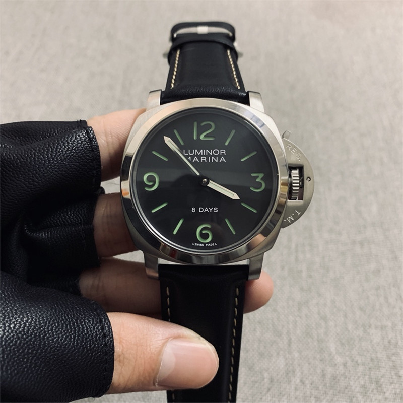 Panerai Luminor Base 8 Days 44mm PAM00560 Stainless Black Box and Papers