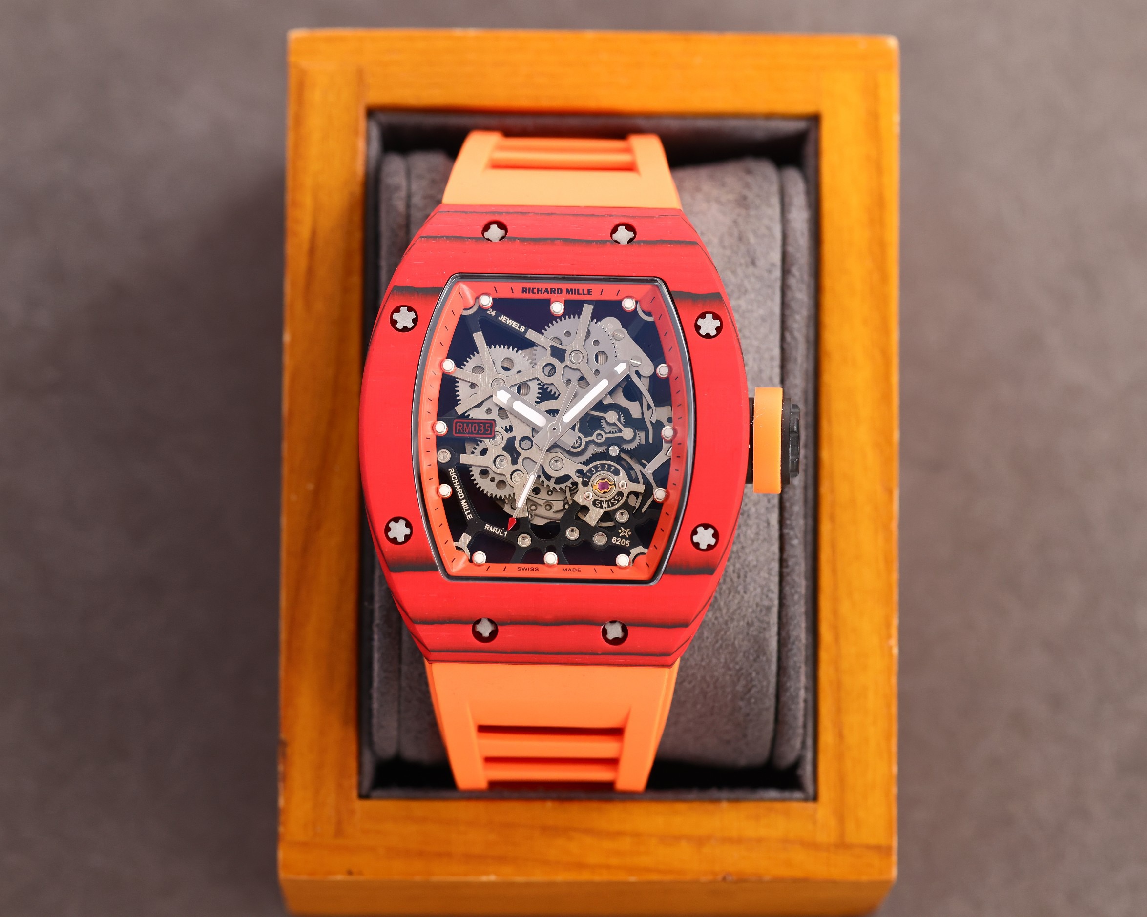 Richard Mille RM035-02 TPT NTPT Rafael Nadal orange strap