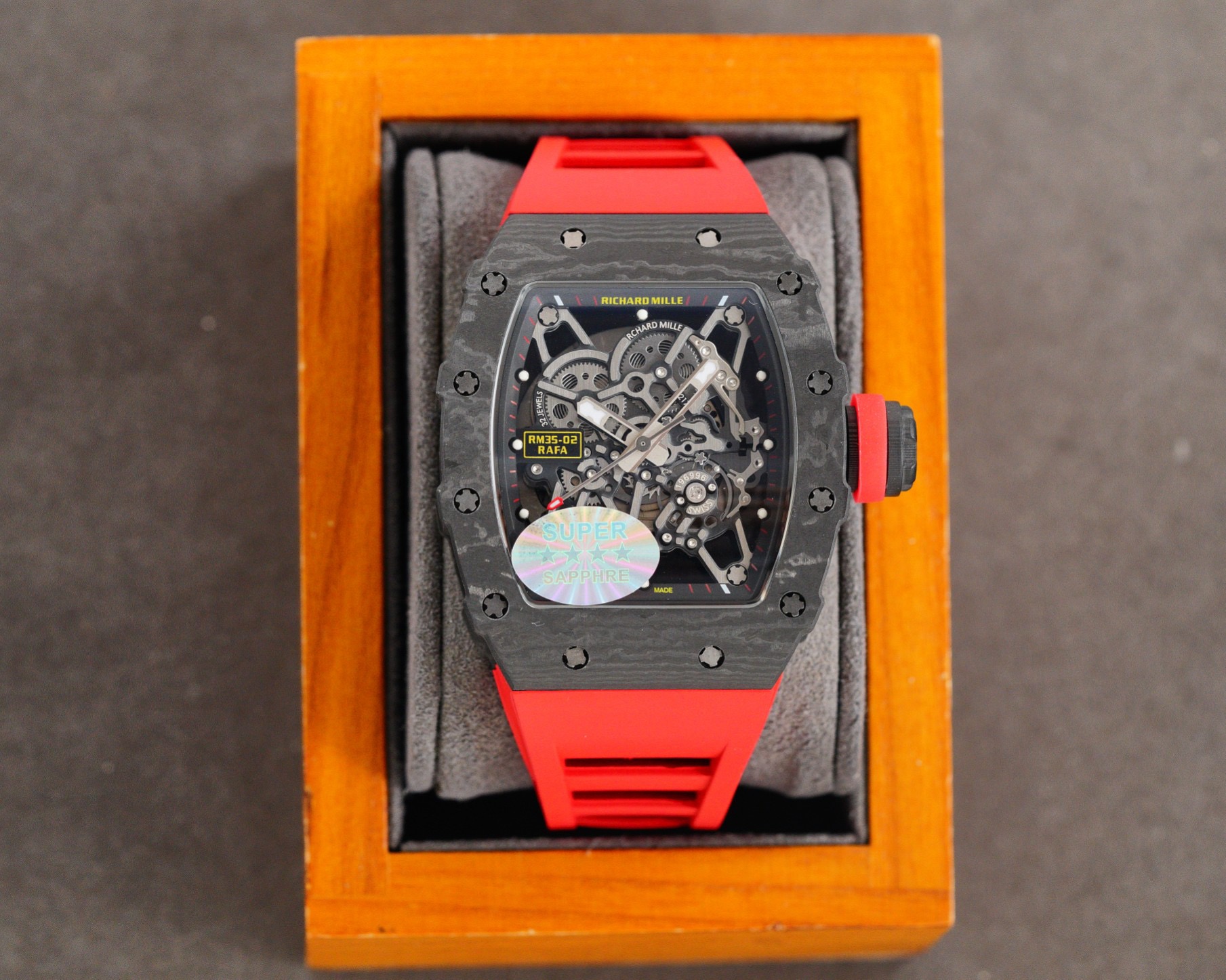 Richard Mille RM 35 RM 035-01 Rafael Nadal RM035 01 red strap