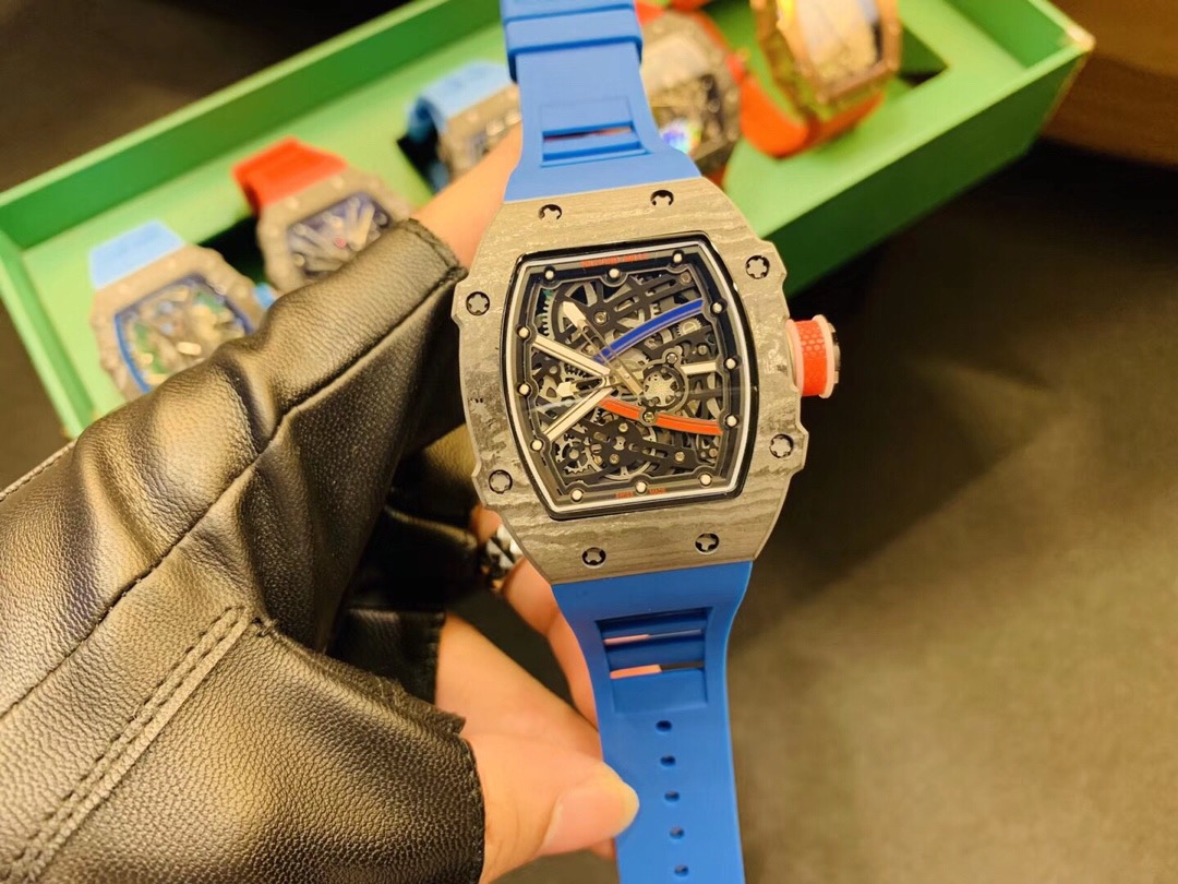 Richard Mille 67-02 Automatic Sebastian Ogier Black/Blue – blue strap