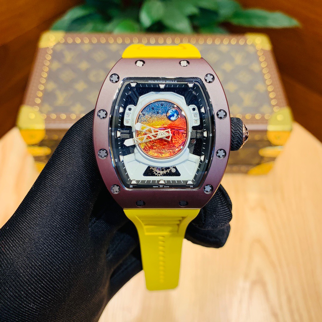 Richard Mille RM 52-05 ‘Pharrell Williams’ Brown Cermet yellow strap