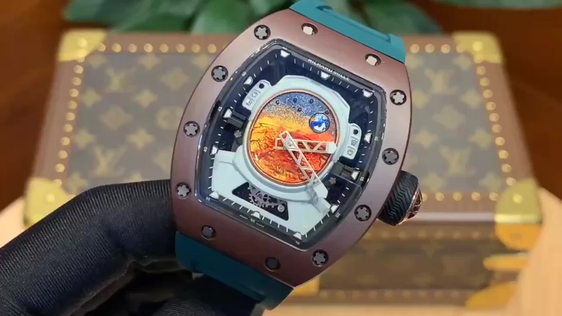 Richard Mille RM 52-05 ‘Pharrell Williams’ Brown Cermet. green strap