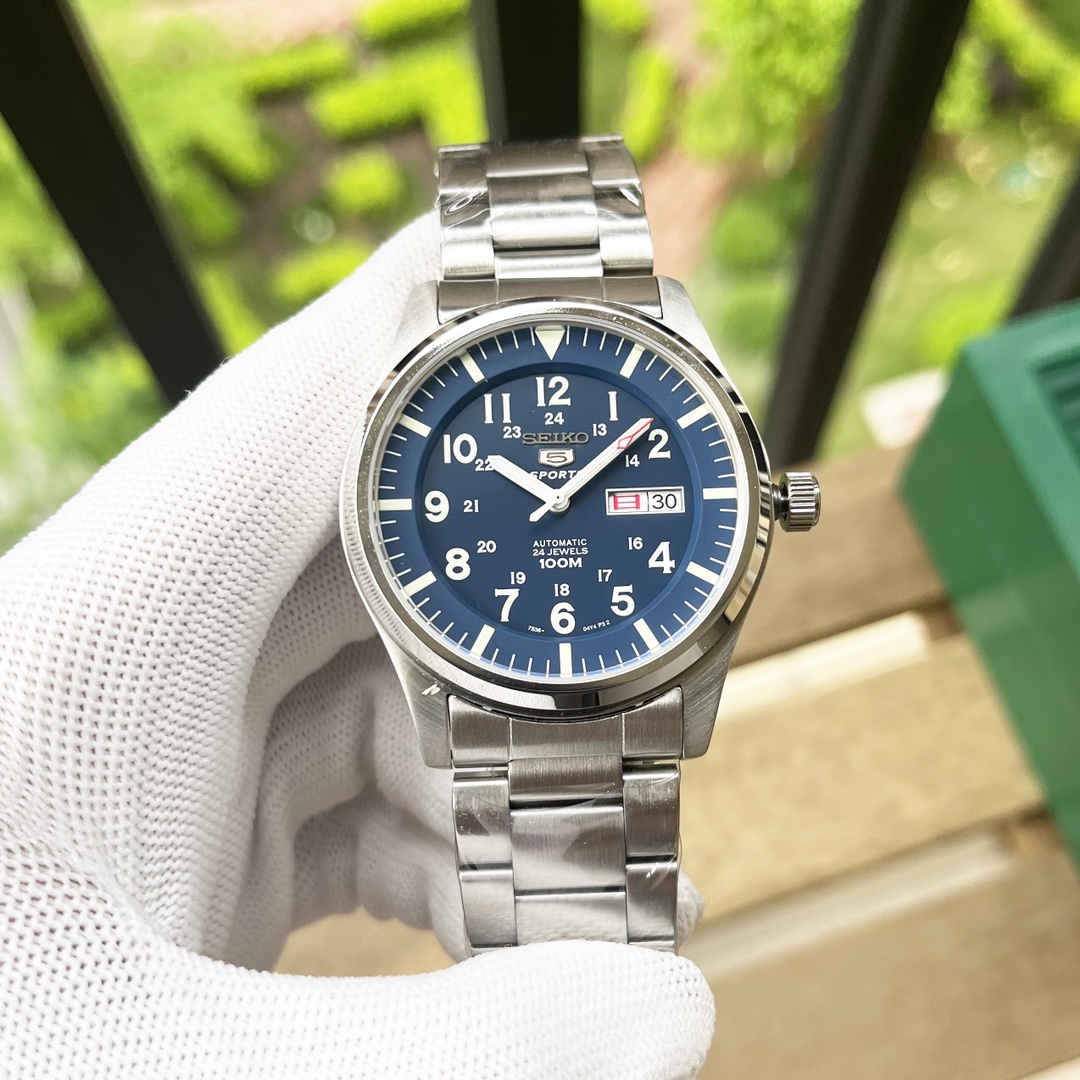Seiko 5 Sport Automatic Navy Blue Canvas Men’s Watch