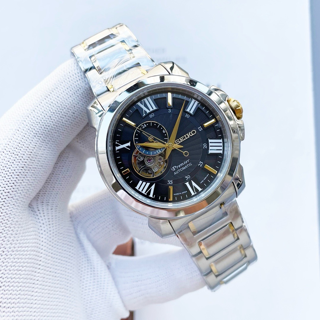 Seiko Premier Automatic Sapphire Glass Skeletonized SSA371J1