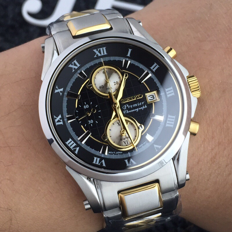 Seiko SEIKO Premier series electric perpetual calendar dial black