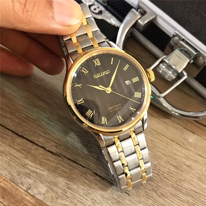 Seiko Presage SARY099 Date St.Steel Black Slv Automatic