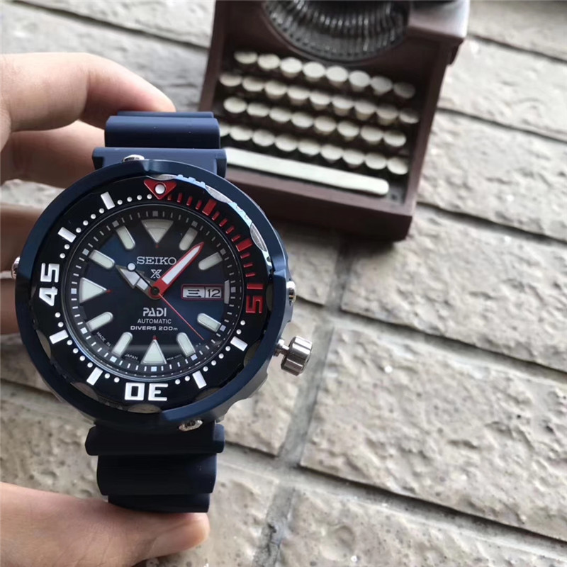 Seiko Padi Tuna Automatic Prospex Blue Special Edition Watch SRPA83