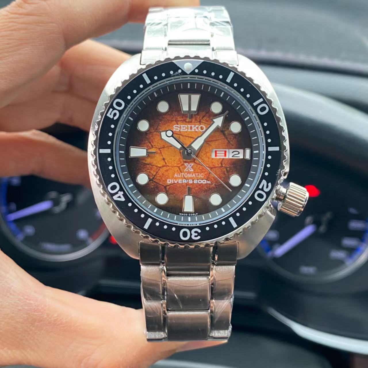 Seiko Prospex Ocean Conservation Turtle Diver Automatic Brown Dial Watch SRPH55