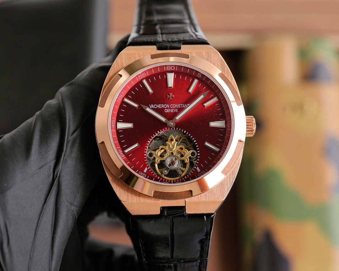 Vacheron Constantin Overseas Tourbillon red Dial
