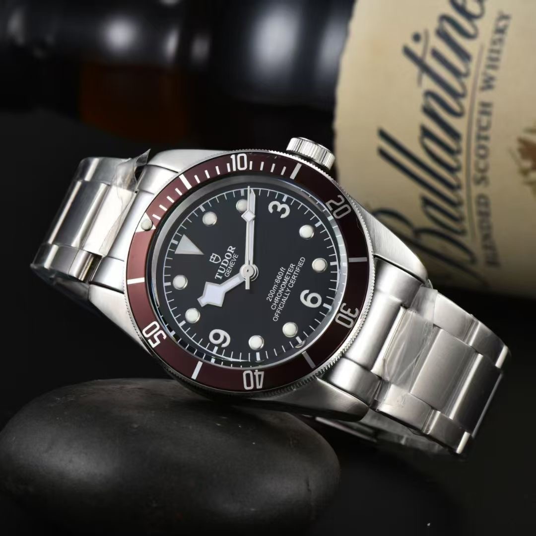 Tudor Black Bay 41 Automatic Stainless Red Bezel Watch