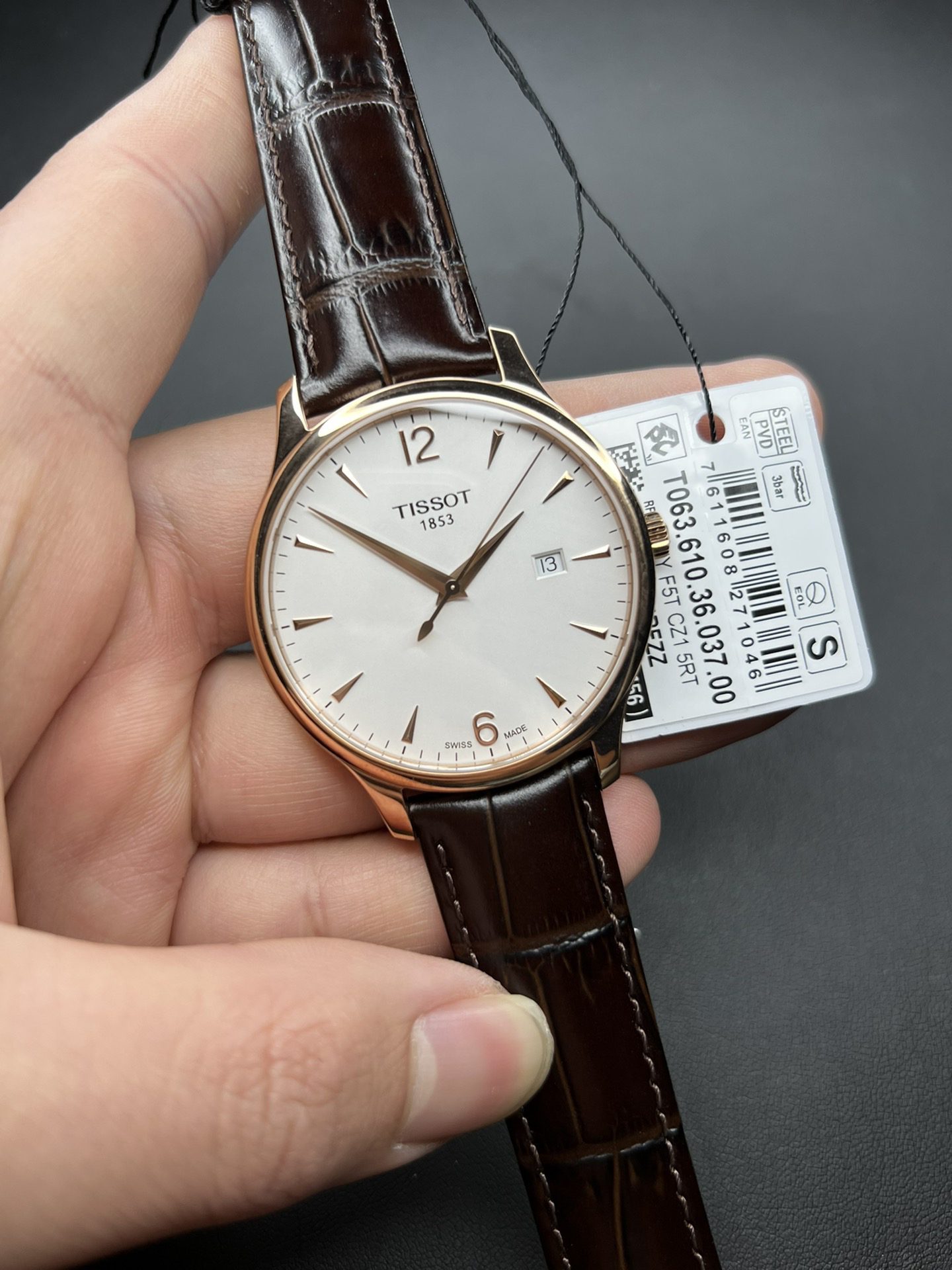 Tissot Tradition T0636103603700 Quartz Men’s Watch white dia