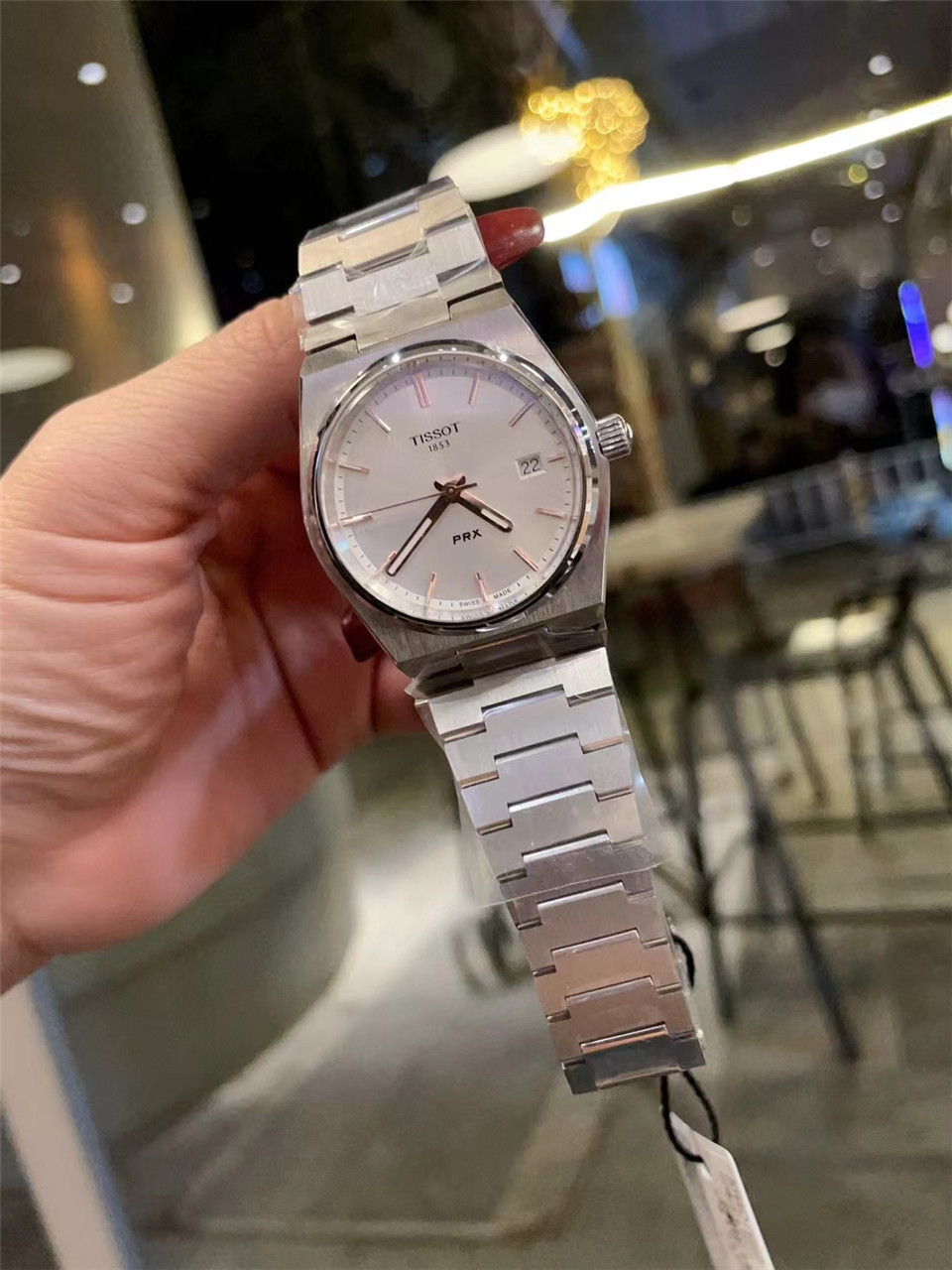 Tissot PRX Quartz Silver Tone Men’s Wristwatch