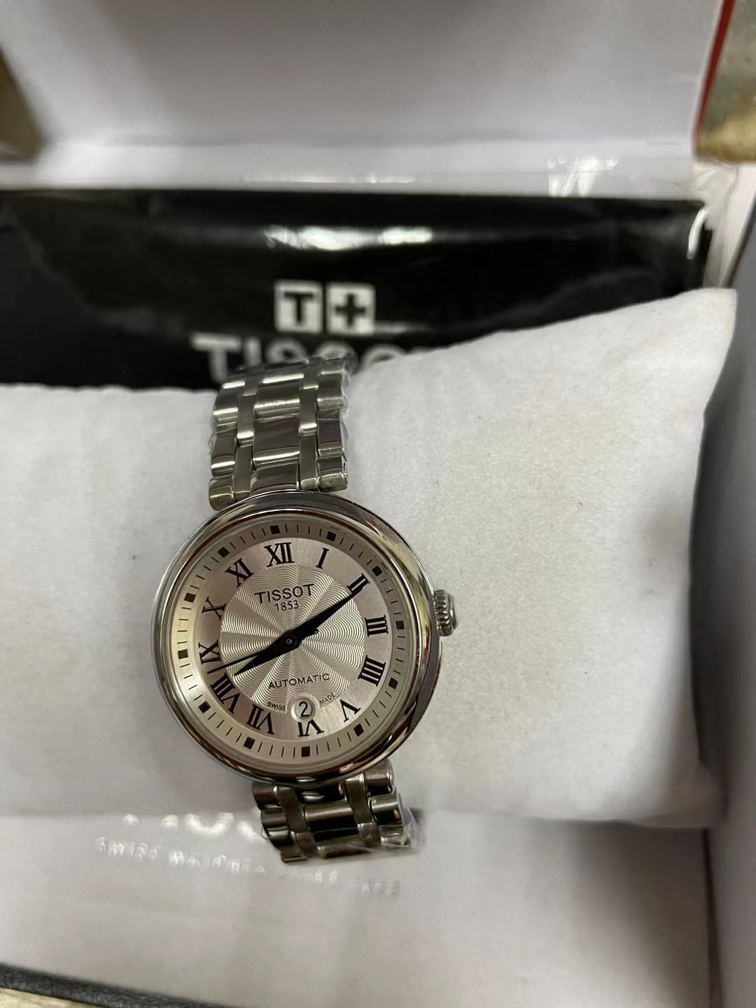 Tissot Ladies Watch Bellissima Automatic White Dial Bracelet