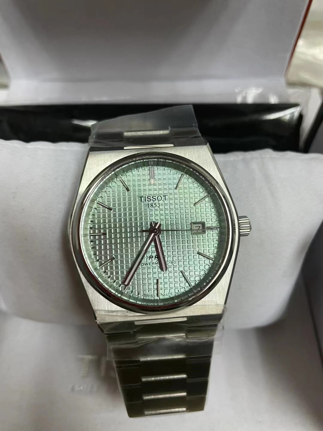 TTissot PRX Powermatic 80 Watch Ice Blue Stainless Steel