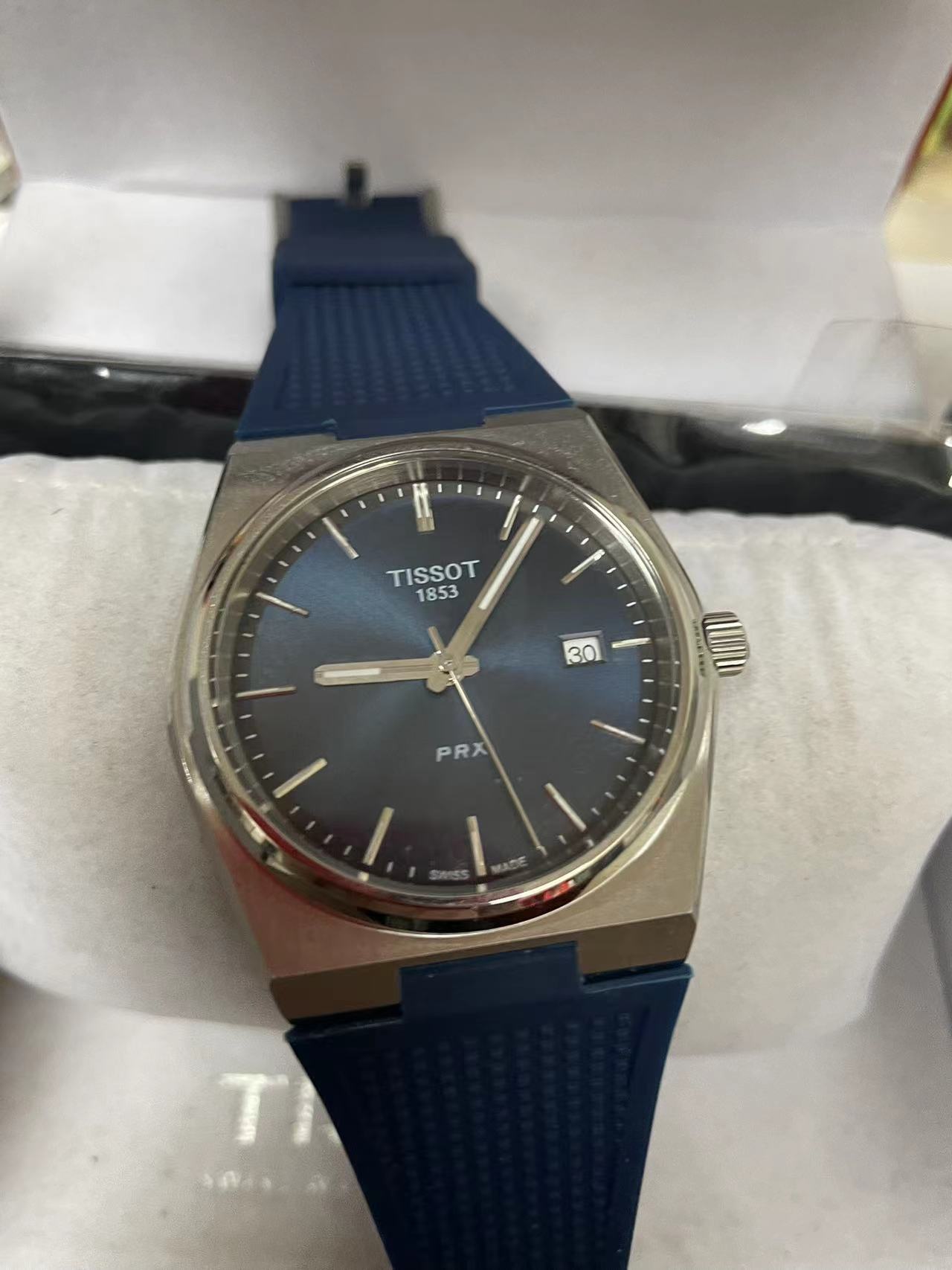 TISSOT T137410A Case Size 3.5 ×3.5cm Used Watch Blue dial blue rubber strap