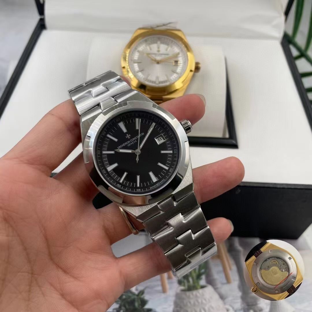 Vacheron Constantin Overseas PAPERS Steel Silver 41mm black dial
