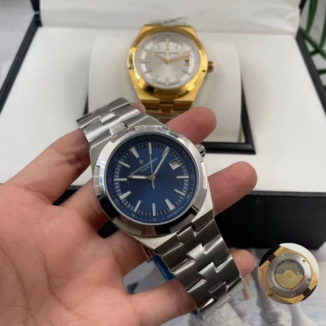 Vacheron Constantin Overseas PAPERS Steel Silver 41mm dial blue