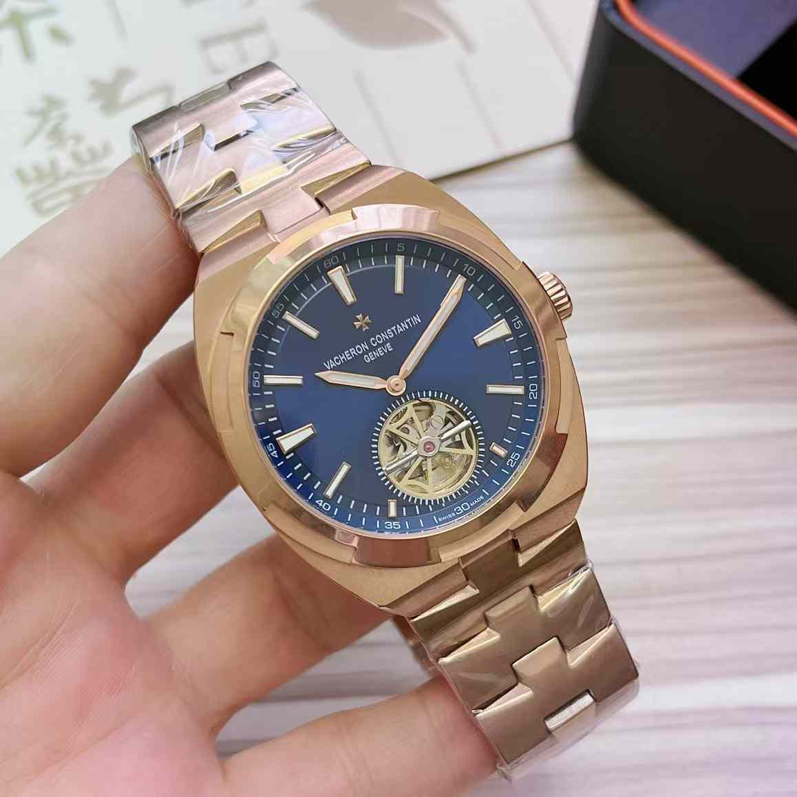 Vacheron Constantin Overseas Tourbillon dial blue