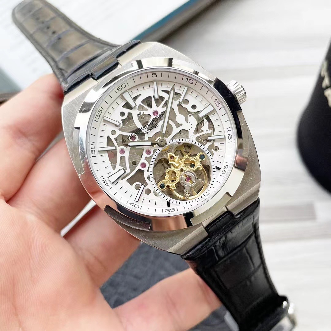 Vacheron Constantin Overseas Tourbillon Skeleton Titanium white dial