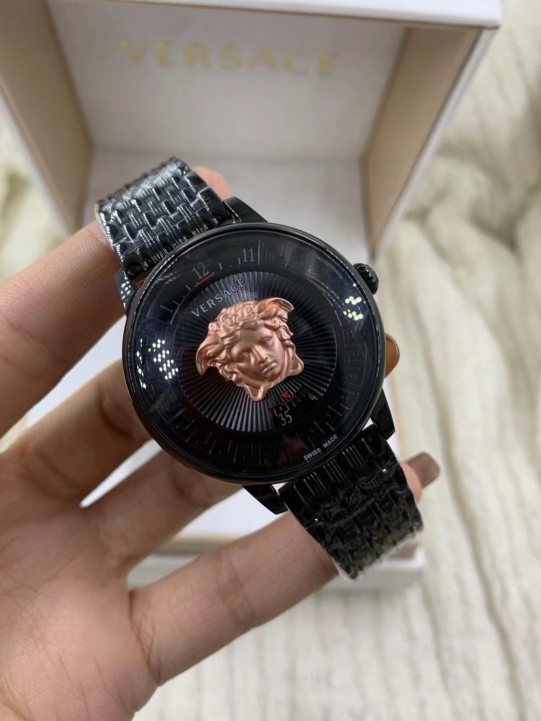 Versace 38MM Stainless Steel Bracelet Watch on SALE