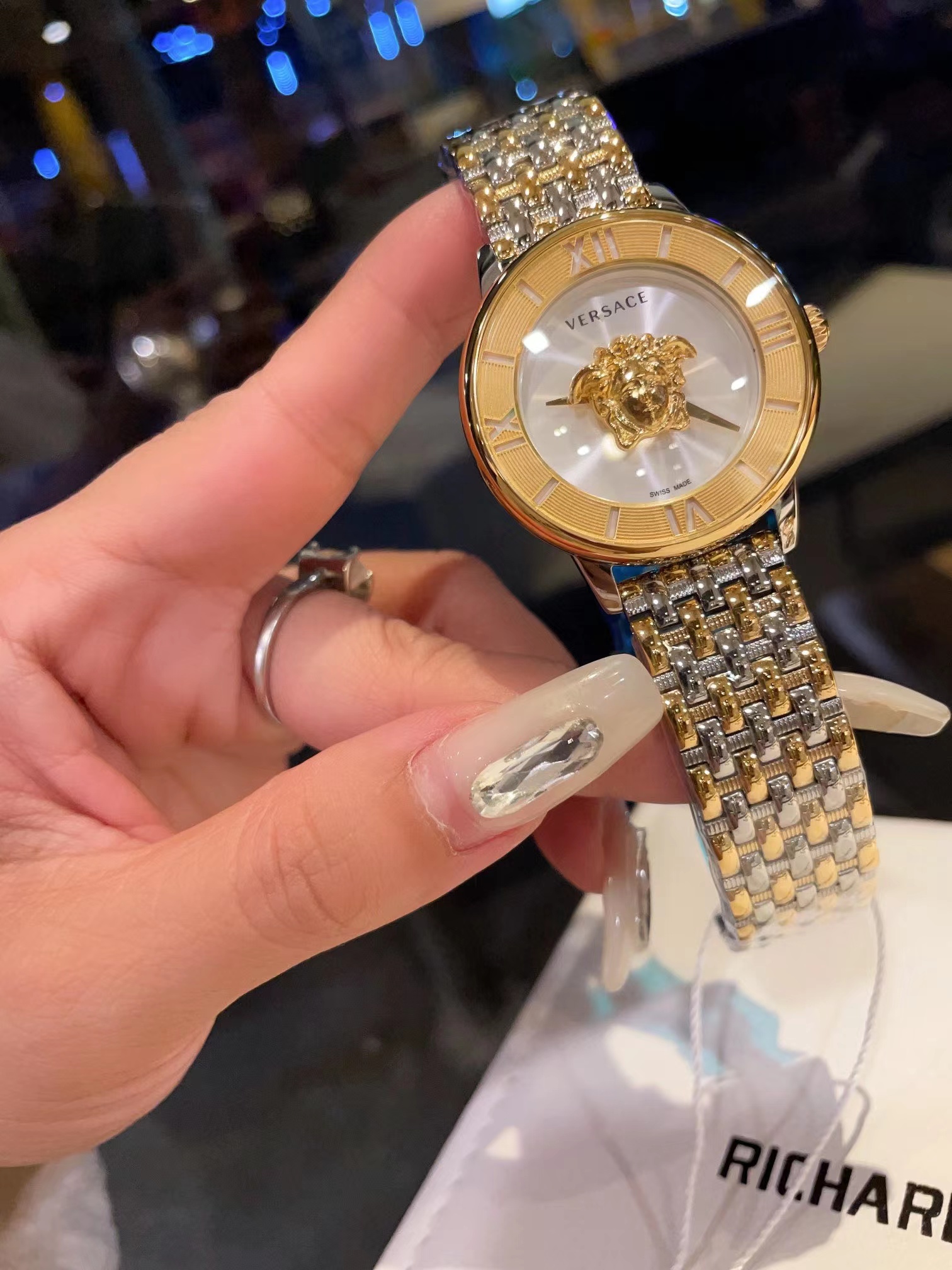 Versus Versace Womens Brick Lane Stainless Steel white dial