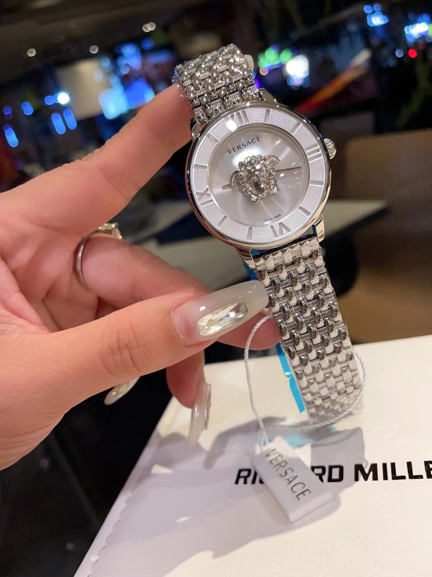 Versus Versace Womens Brick Lane Stainless Steel white dial