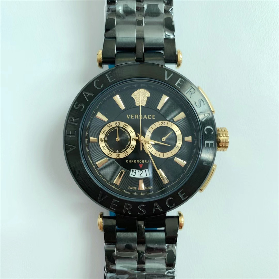 VERSACE V-RACE DUALTIME Black VEBV00619
