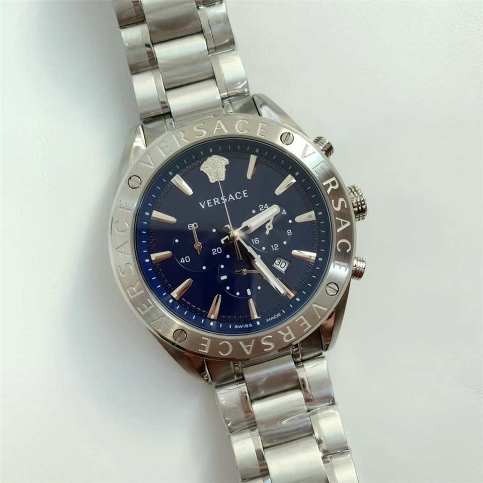 Versace Men’s V-Chrono 44mm Quartz Watch VEHB00519