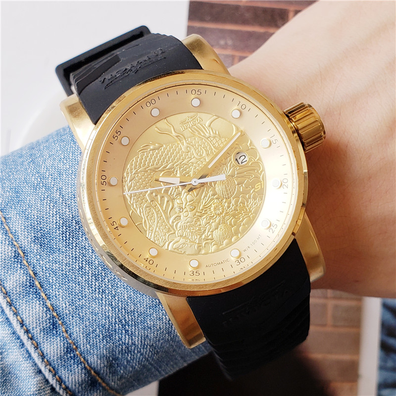Invicta S1 Yakusa 15863 44mm Banhado 18k Original Thirs