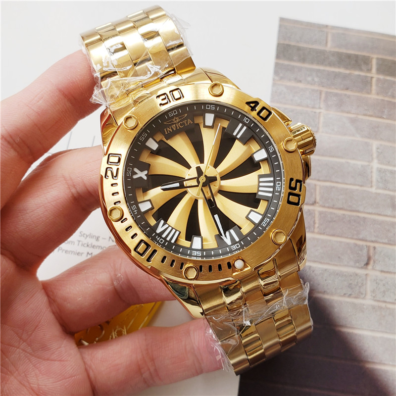 Invicta Speedway Automatic Men’s Watch – 49mm, Gold (25850)